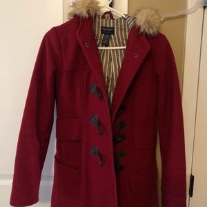 American Eagle size small coat red